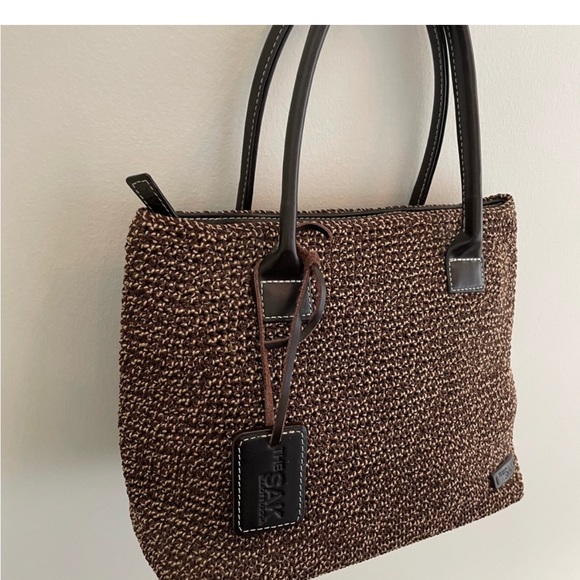 🆕 The Sak Elliot Lucca Brown Crochet Handbag - Picture 8 of 12